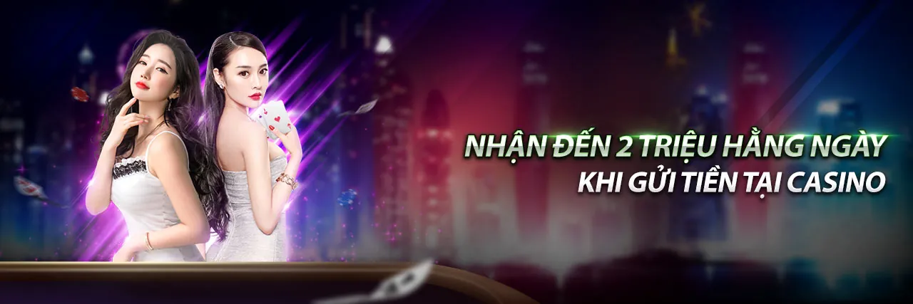 Banner khuyến mãi 69 Casino với tiền thưởng và giao diện xanh vàng